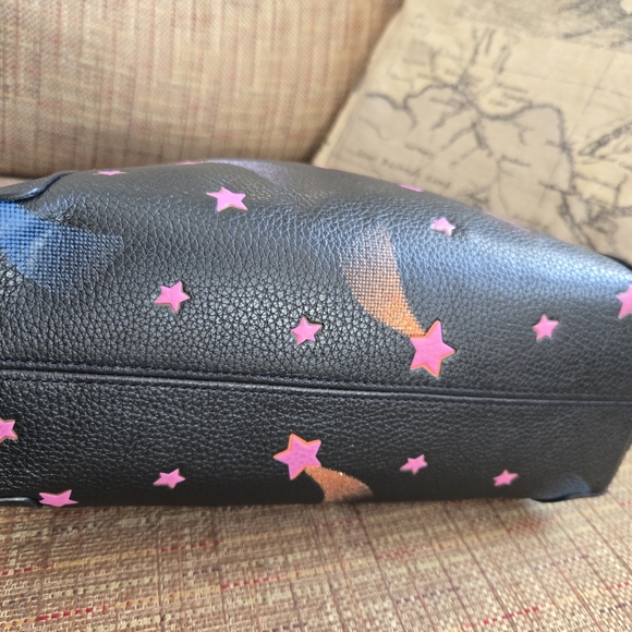 Coach Kacey Satchel Bag With Disco Star Print - Picture 6 of 6